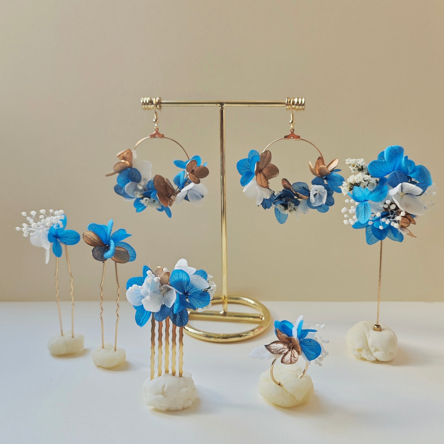 bijoux en fleurs éternelles de haute qualité pour mariages et cérémonies