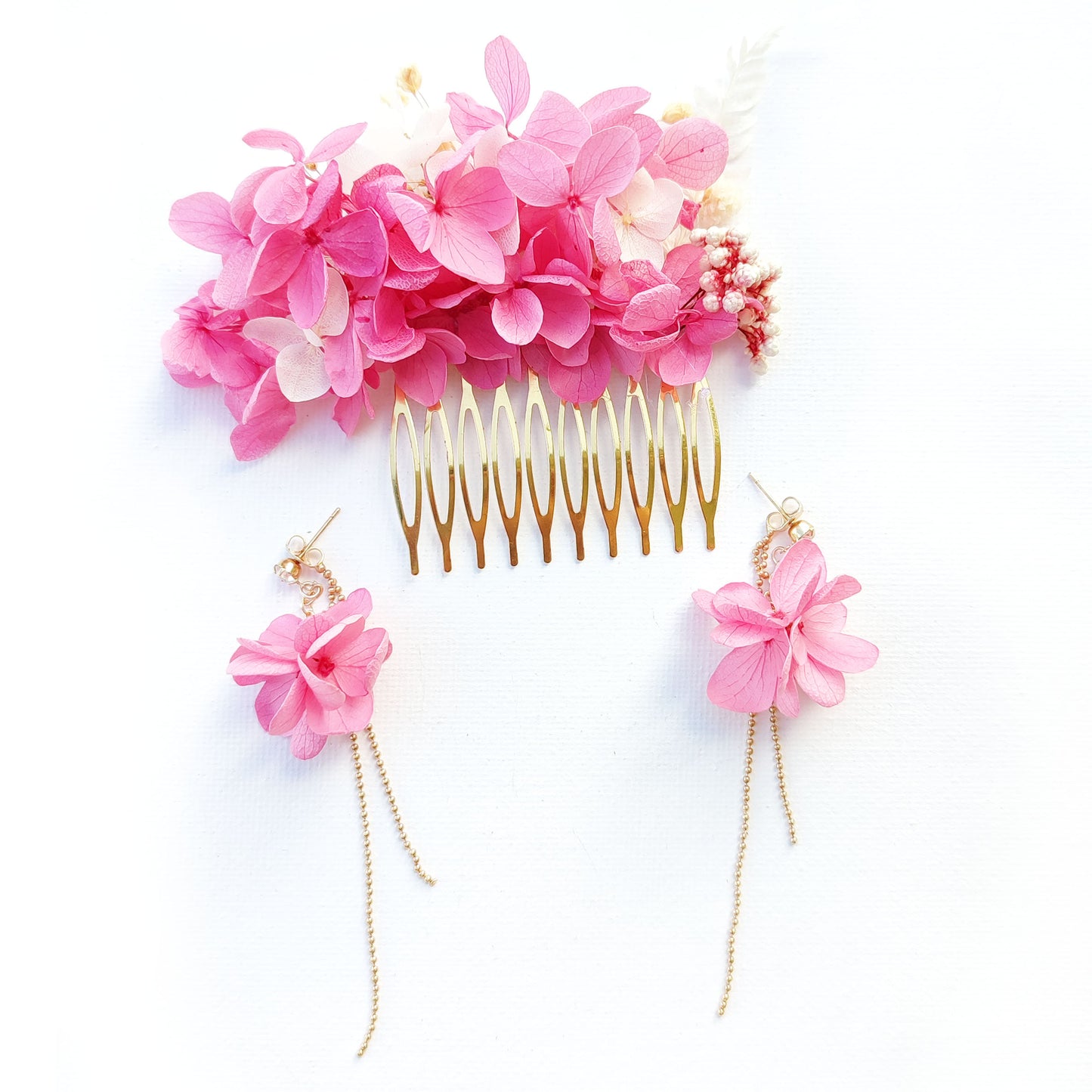 bijoux de fleurs stabilisées marriage