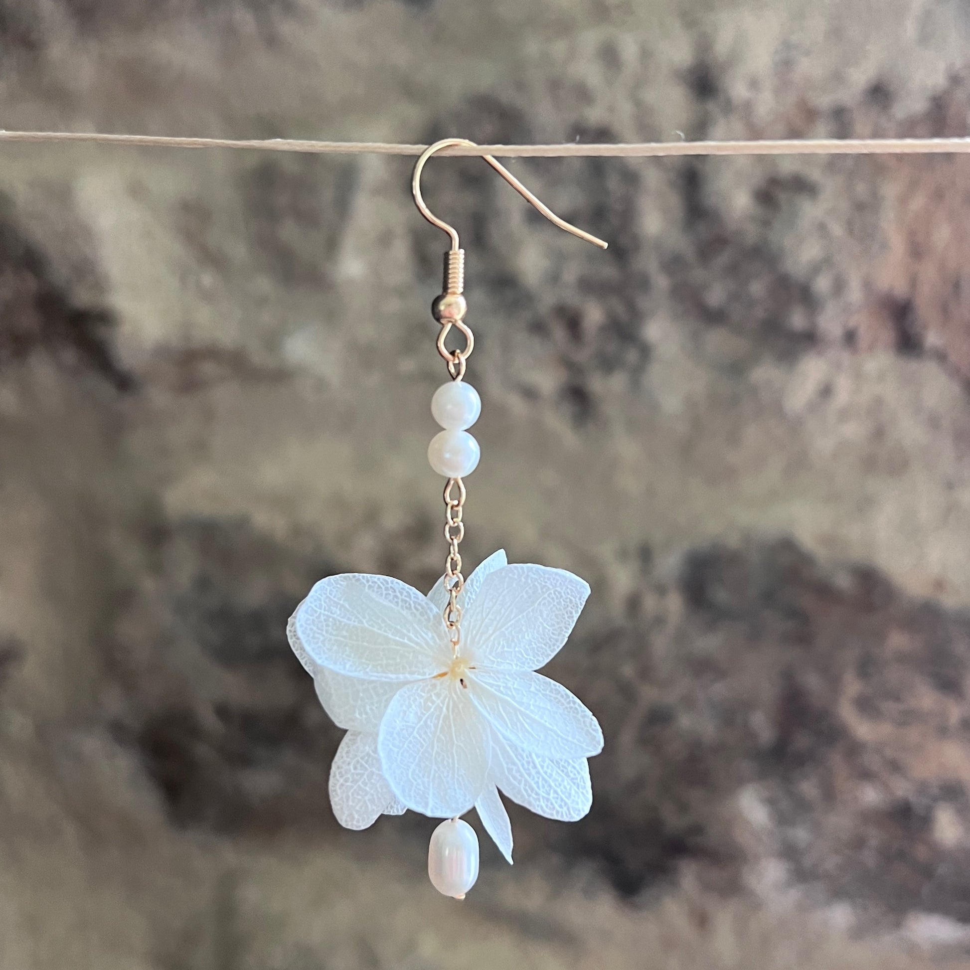 Boucles d'oreilles mariage Gold Filled 14K réalisées à la main