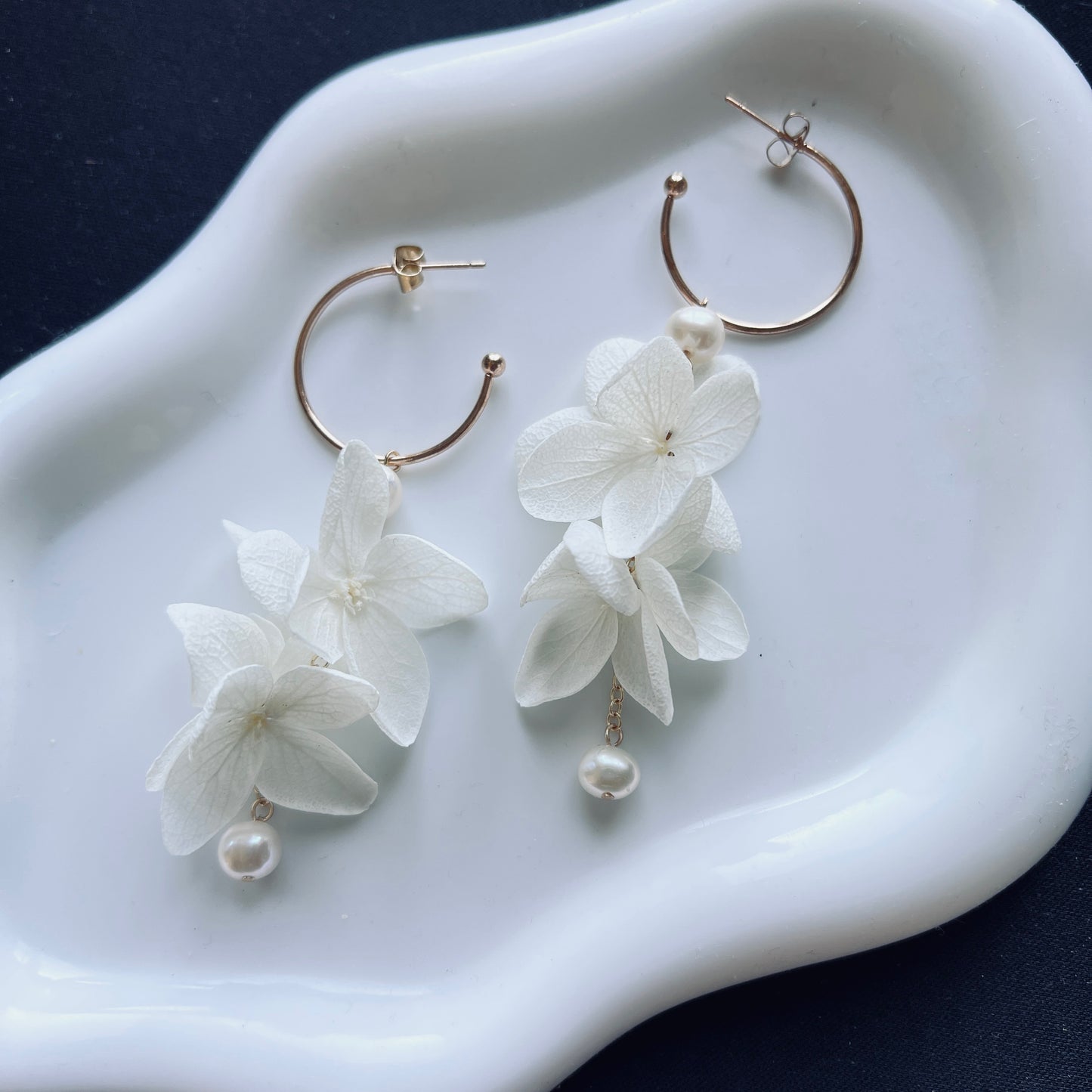  Boucles d’oreilles Albane Duo avec perles d’eau douce naturelles