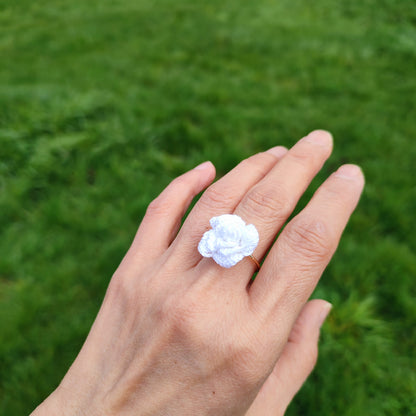 Bague Fleurs au Crochet