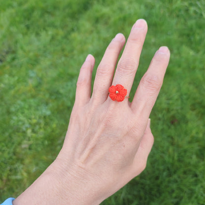 Bague Fleurs au Crochet