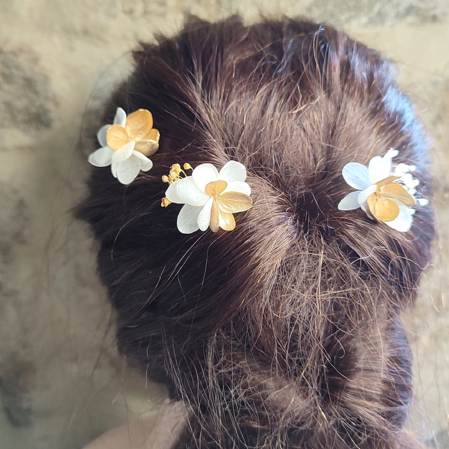 Ensemble complet des épingles à cheveux "Éclat Floréal Alcina", parfait pour les coiffures élégantes et les occasions spéciales.