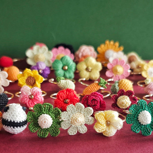 Bague Fleurs au Crochet