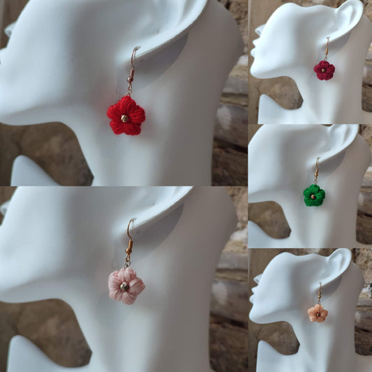 Boucles d’oreilles Crochet Fleurs