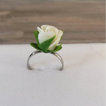 Charger l&#39;image dans la galerie, Bague rose blanc réglable
