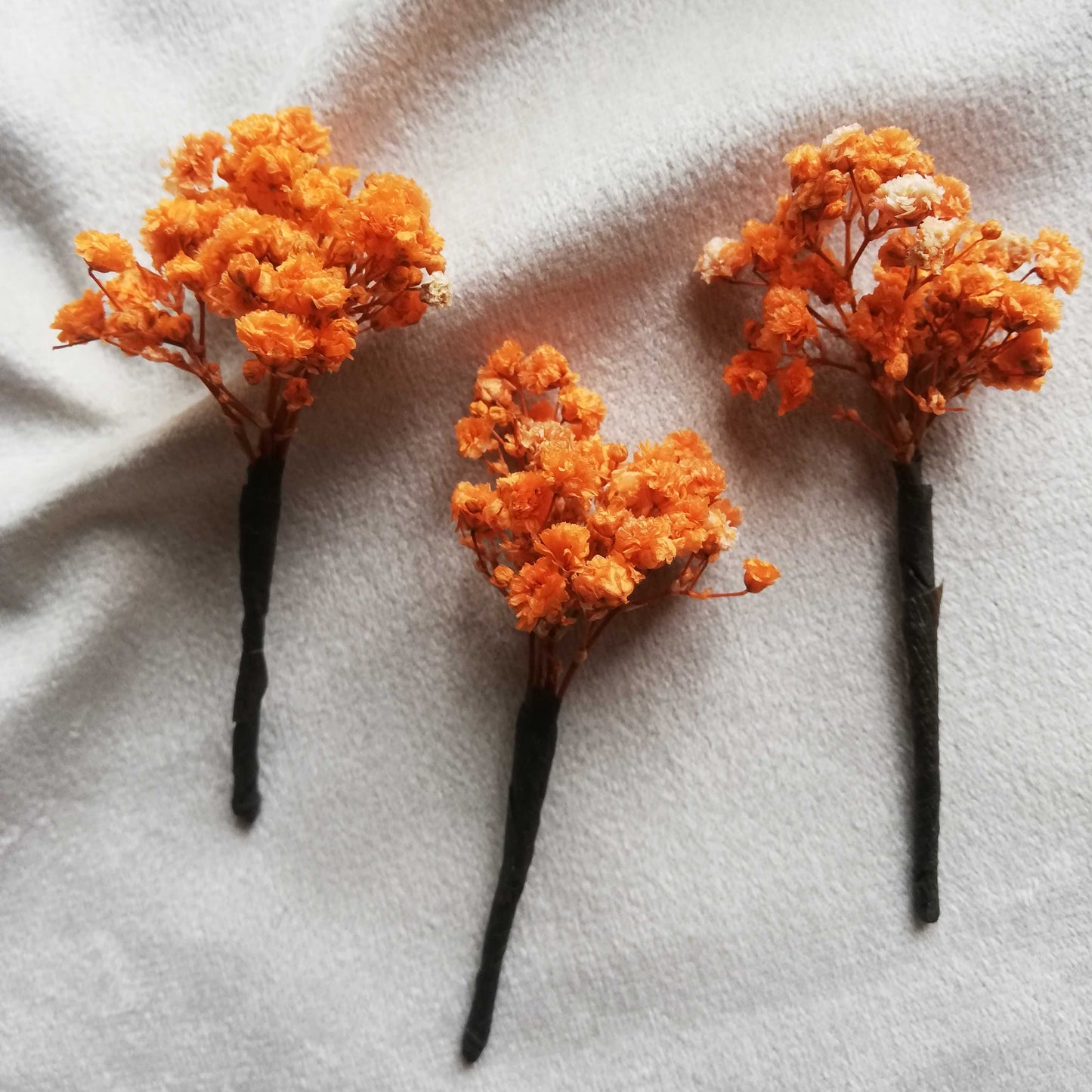 Pic Gypsophile stabilisé, Pin de fleur, épingle à cheveux fleurs stabilisées,