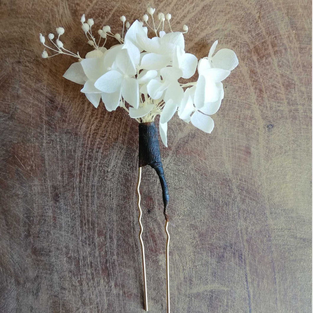 Lot de 3 épingles blanc à cheveux