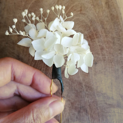 Lot de 3 épingles blanc à cheveux Liora