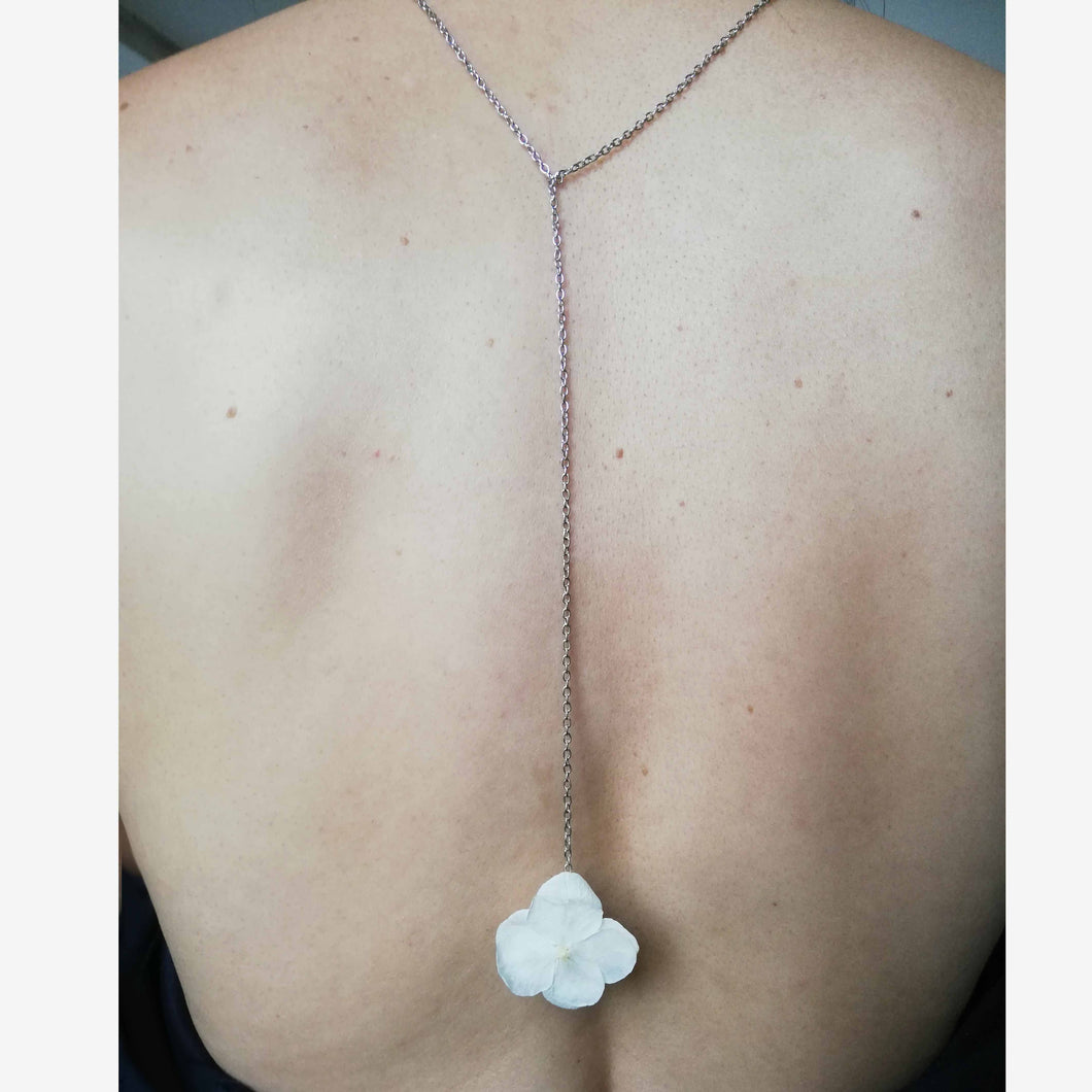 Collier bijou de dos chaine mariée