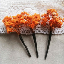 Charger l&#39;image dans la galerie, Pic Gypsophile stabilisé, Pin de fleur, épingle à cheveux fleurs stabilisées,
