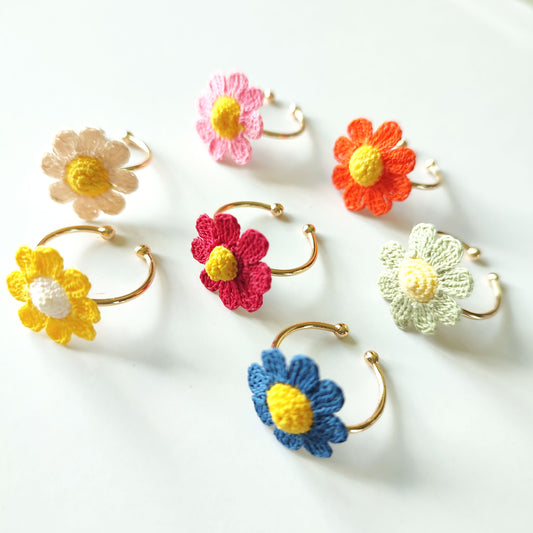 bague fleurs