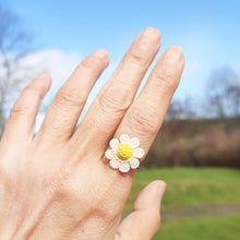 Charger l&#39;image dans la galerie, Bague fleur au crochet
