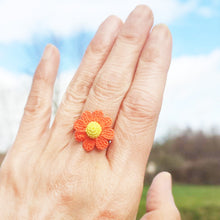 Charger l&#39;image dans la galerie, Bague fleur au crochet
