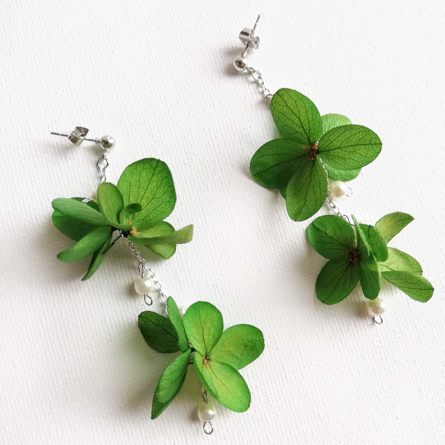 boucle oreille vert